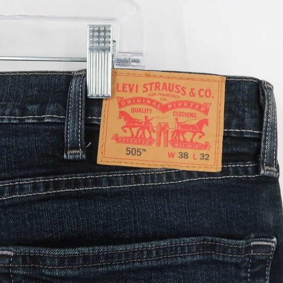 Men's Levi's 505 Jeans Size 38wx32L - Picture 5 of 8
